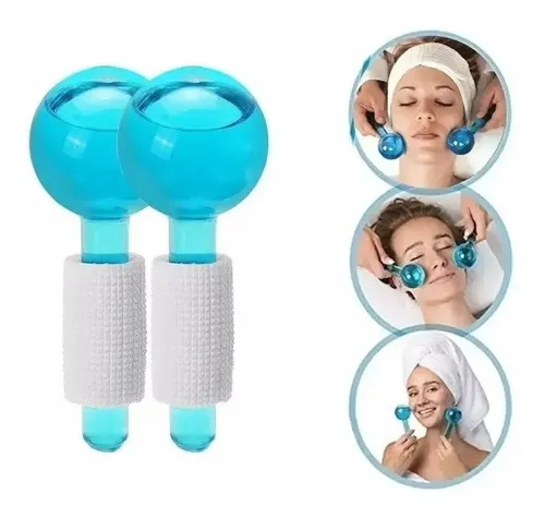 Bola de cristal usos Bola de cristal Ice Roller 2pcs